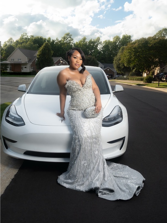 Custommade Dresses & Skirts - Custom made beaded prom dress